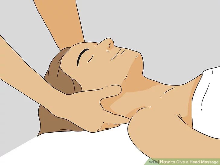 Bước 10: Massage cổ và gáy